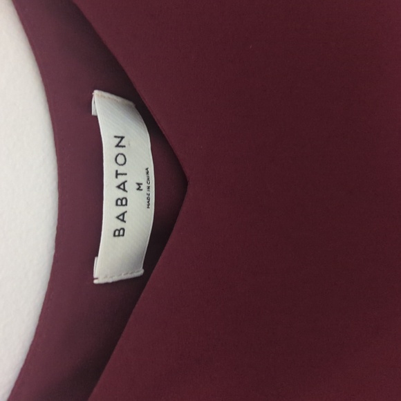 Burgundy Babaton tank top - Picture 2 of 3